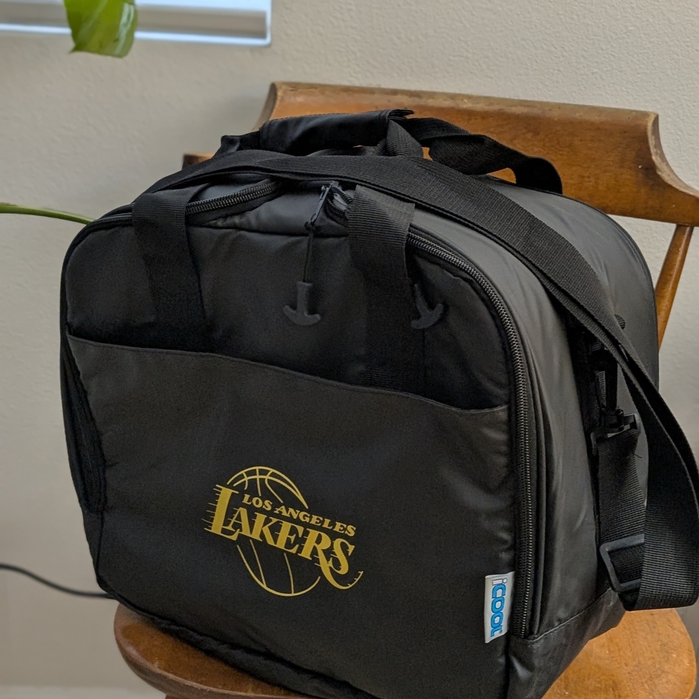 Black Travel Duffel Bag with Branding